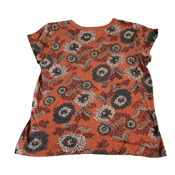 Madewell The Perfect Vintage Tee Floral Orange Size XS - Picture 4 of 6